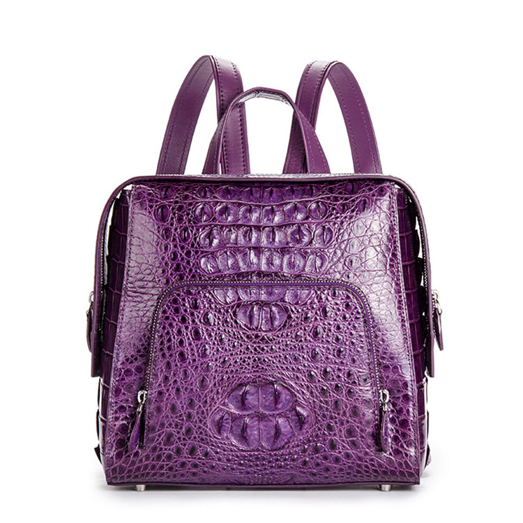 Ladies Genuine Crocodile Skin Backpack, Shoulder Bag Ladies Genuine Crocodile Skin Backpack, Shoulder Bag