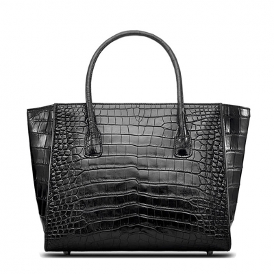  Women Alligator Print Top Handle Bag Embossed Crocodile Pattern  Handbag Tote Bag(Black) : Clothing, Shoes & Jewelry