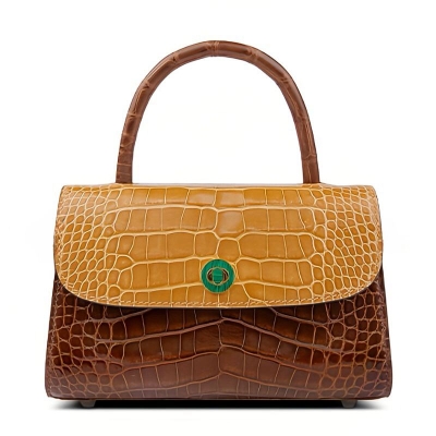 Designer Alligator Top Handle Bag Shoulder Bag