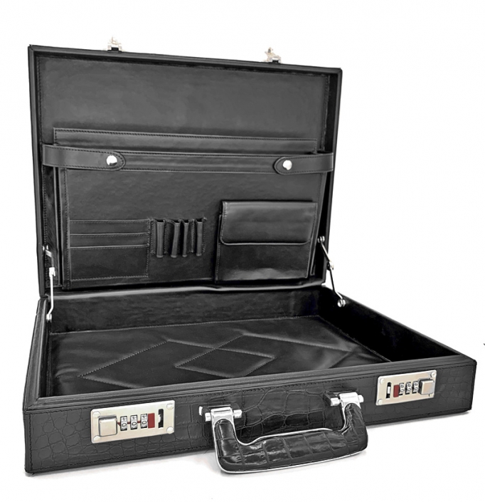 mens attache case leather