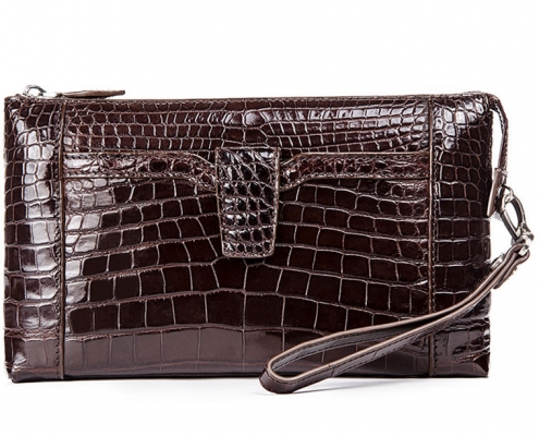 Alligator Clutch Wallet Business Zipper Long Card Holder