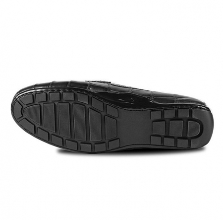 Men's Alligator Moc Toe Slip-on Driving Style Loafer-Sole
