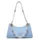 Designer Alligator Shoulder Purses Hobo Handbags-Blue