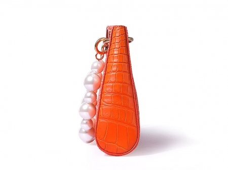 Designer Alligator Shoulder Purses Hobo Handbags-Side