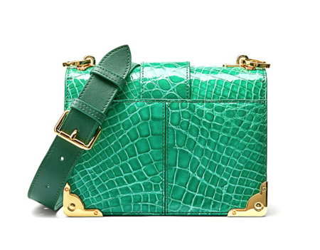 Mini Alligator Shoulder Bags Evening Clutch Purses - Back