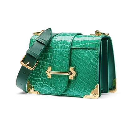 Mini Alligator Shoulder Bags Evening Clutch Purses - Side