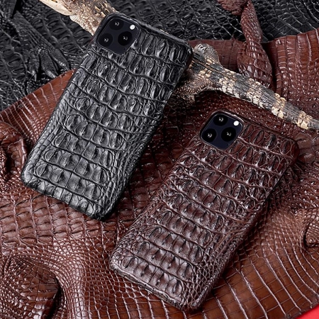 Crocodile & Alligator Leather Snap-on Cases for iPhone-Crocodile Backbone Skin