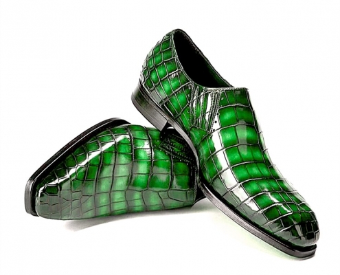 Designer Alligator Skin Slip-on Loafers for Men