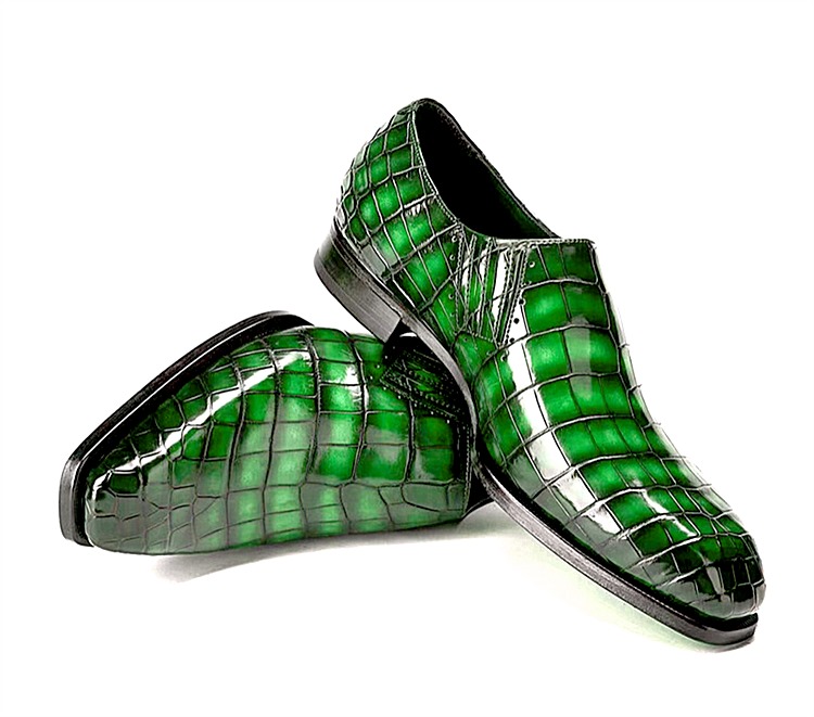 Designer Alligator Skin Slip-on Loafers for Men