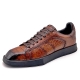 Men's Casual Alligator Sneakers Lace-up Shoes