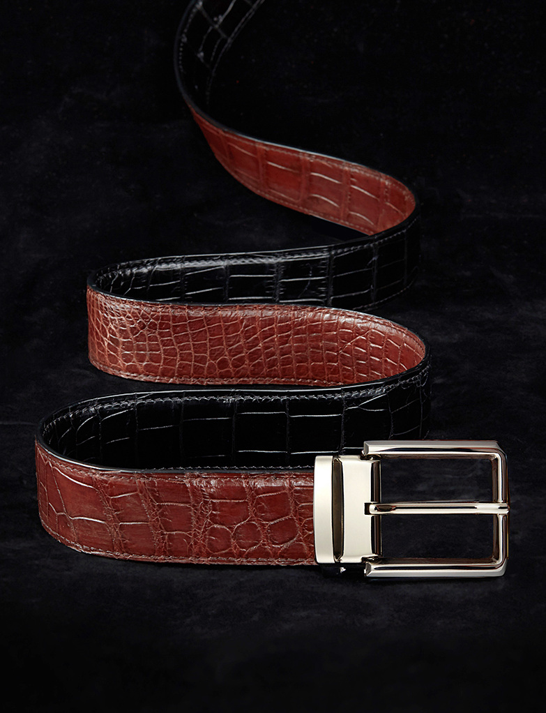 BATOORAP Luxury Brand High-end Crocodile Belt for Men Designer Diamond Stainless Steel Buckle