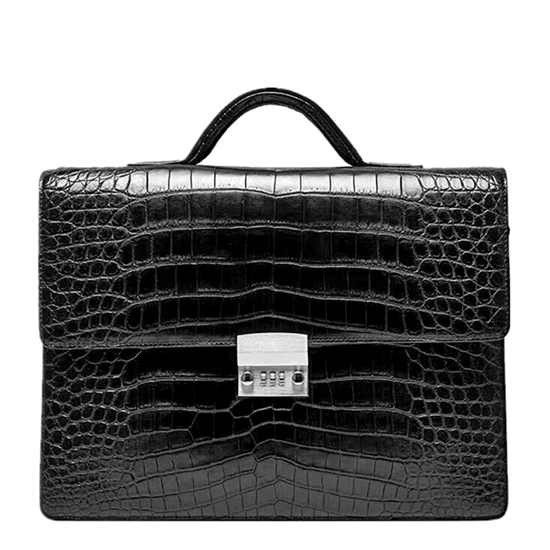 Alligator Leather Briefcase for Lawyers