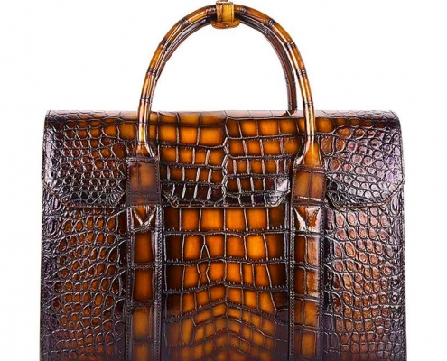 Men's Alligator Leather Bag for Lawyers