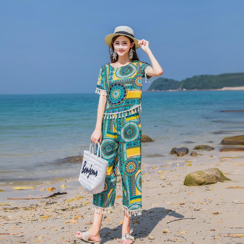 Two-piece beach outfit