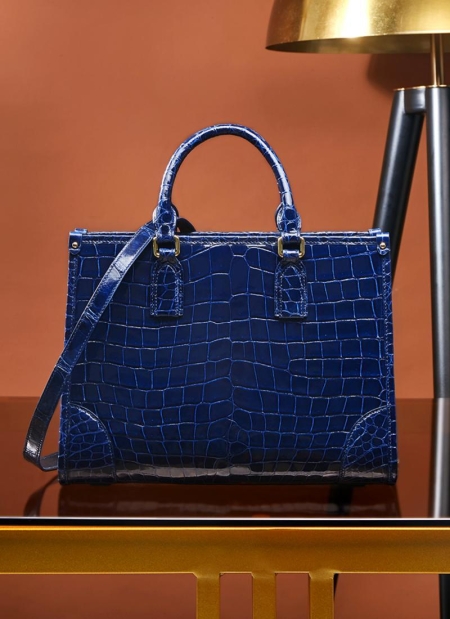 Womens Alligator Satchel Handbags Shoulder Purses Work Bags