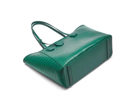Alligator Tote Shoulder Bags Travel Tassel Handbags Laptop Bags-Bottom