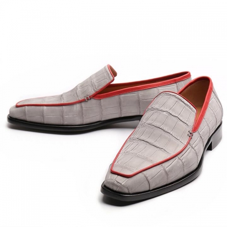 Casual Alligator Slip-on Loafers Timeless Alligator Shoes for Men
