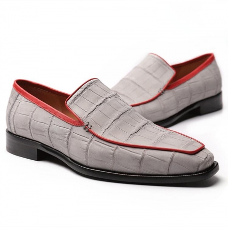 Mens Alligator Slip-on Loafers Timeless Alligator Shoes