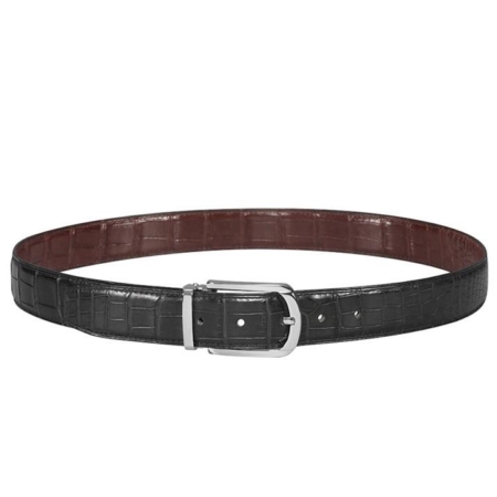 Alligator Leather Reversible Belts for Men