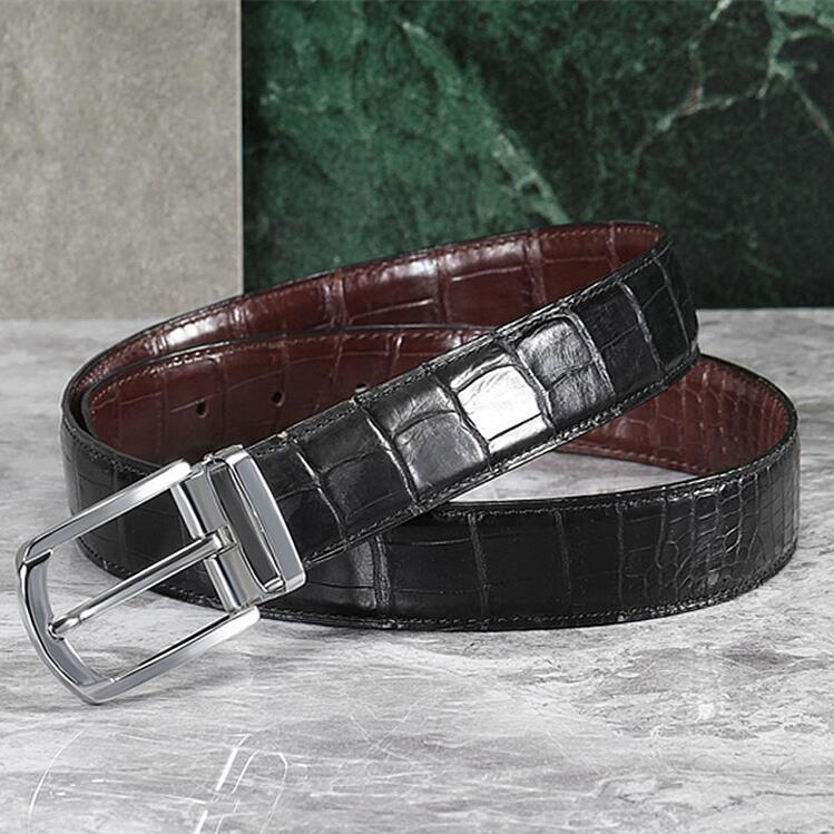 crocodile leather belt