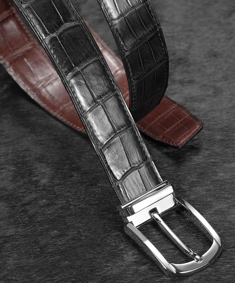 Unique Christmas Gifts for Men 2021-Classic Alligator Leather Reversible Belts