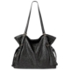 Stylish Ostrich Handbags Shoulder Bags - Black