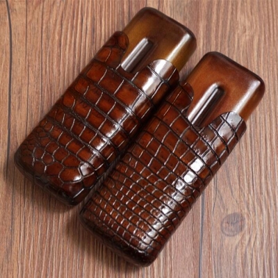 Alligator Leather Cigar Cases