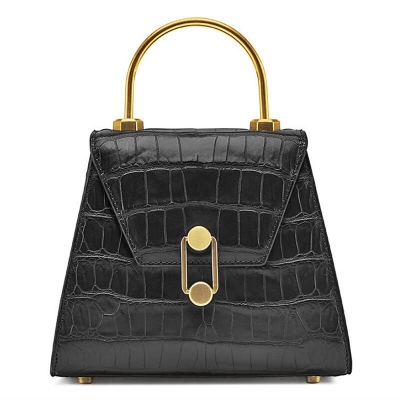 Stylish Alligator Evening Handbags Shoulder Bags-Black