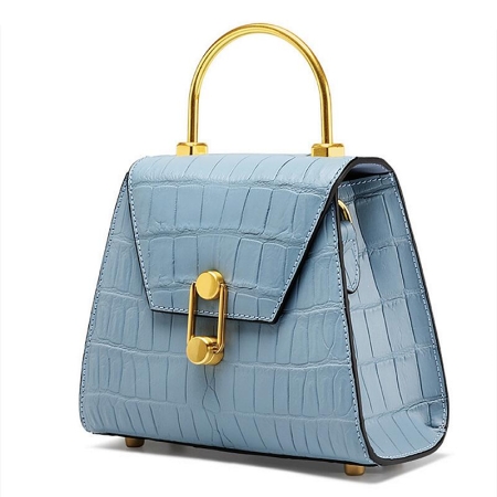 Stylish Alligator Evening Handbags Shoulder Bags-Blue-1