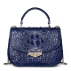 blue color handbag