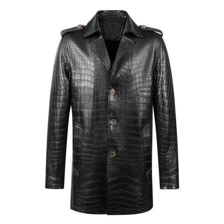 Heimdall - Biker style Jacket in alligator Leather