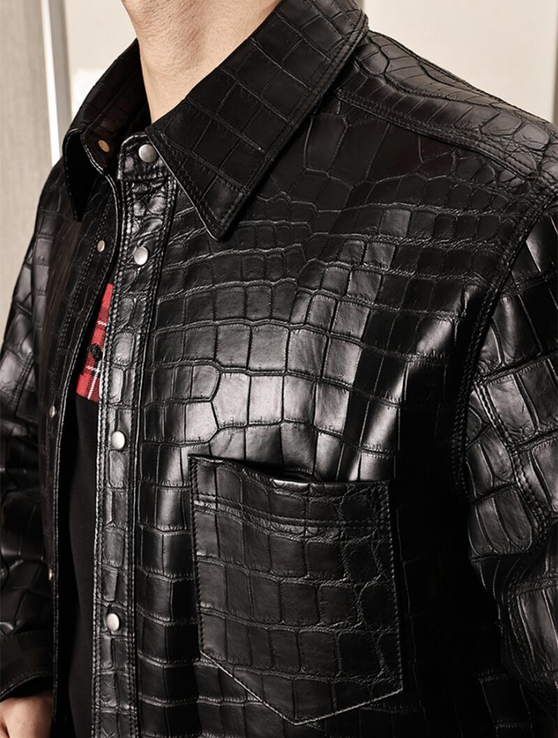 Burberry Alligator Crocodile Style Jacket