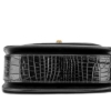 Alligator Handbags Bamboo Top Handle Purses-Bottom