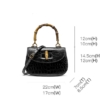 Alligator Handbags Bamboo Top Handle Purses-Dimensions