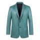 Ostrich Jacket Ostrich Leather Blazer Suit Coat-Blue
