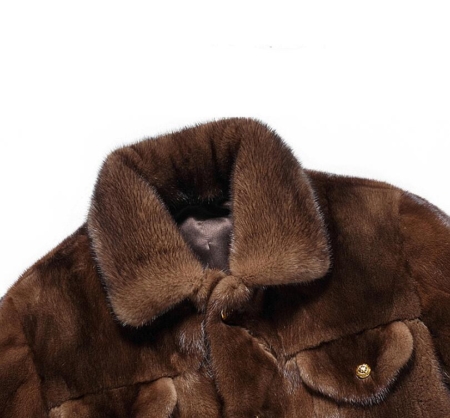 Mens Mink Fur Trucker Jackets-1