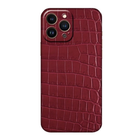 Alligator & Crocodile iPhone Cases-Burgundy