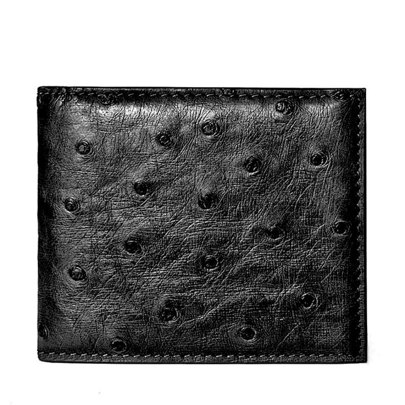 Ostrich Wallets, Ostrich Skin Bifold Wallets for Men