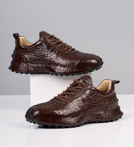 Vintage Alligator Chunky Sneakers for Men