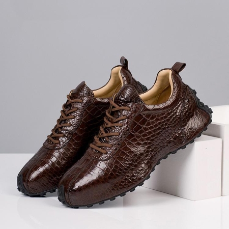 Vintage Alligator Sneakers, Alligator Chunky Sneakers for Men