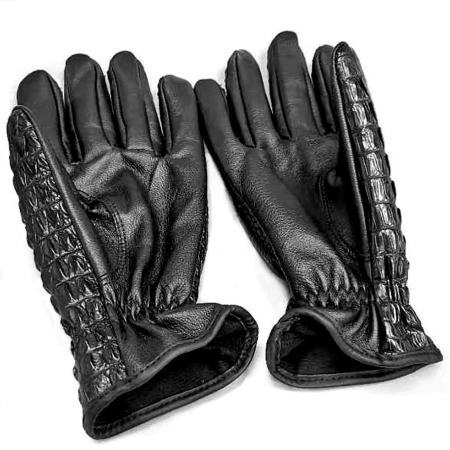 Crocodile Skin Gloves