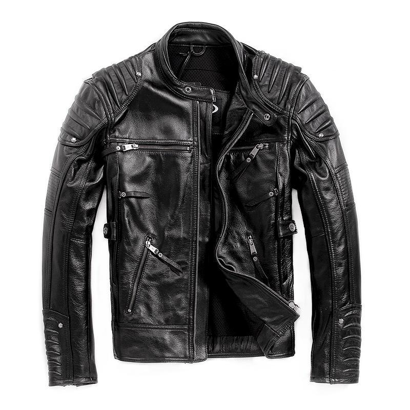 Leather jackets are available in various designs