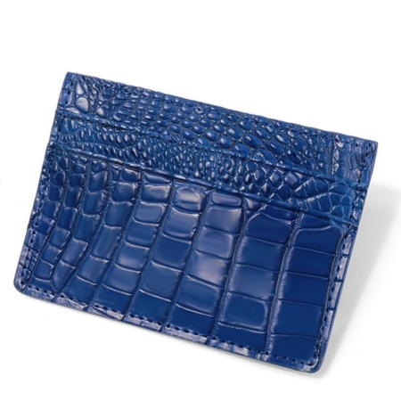 Crocodile and Alligator Card Cases Holders-Blue