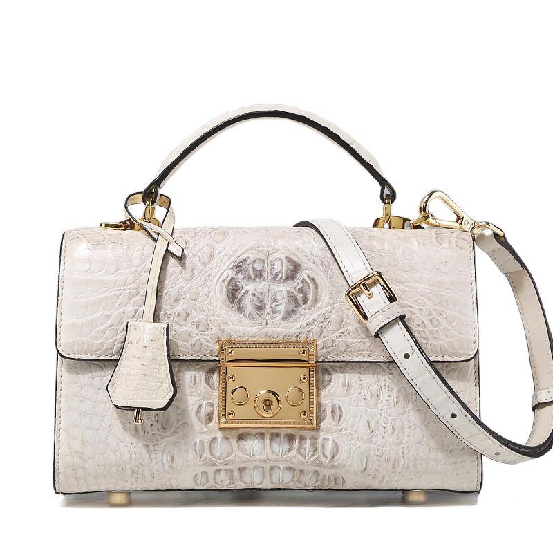 Christian Dior Lady Dior Crocodile Purse White – Arete