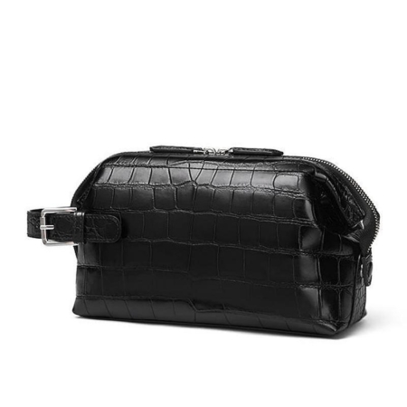 Alligator Leather Travel Toiletry Bag