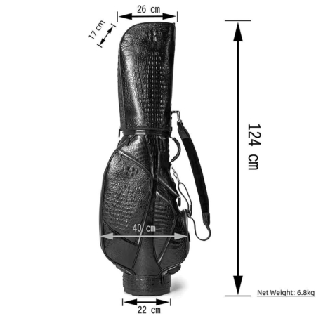 Crocodile Golf Cart Bags Golf Travel Bags-Dimensions