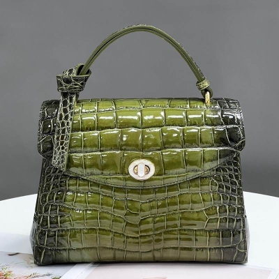 Alligator Leather Satchel Bags Top Handle Handbags