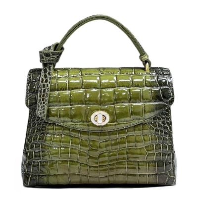 Alligator Satchel Bags Top Handle Handbags