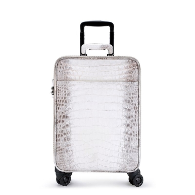Crocodile Leather Luggage Bags Business Trolley Travel Bags