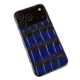 Patina Leather iPhone Cases - Blue